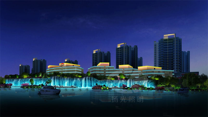 城市水景照明設計效果圖