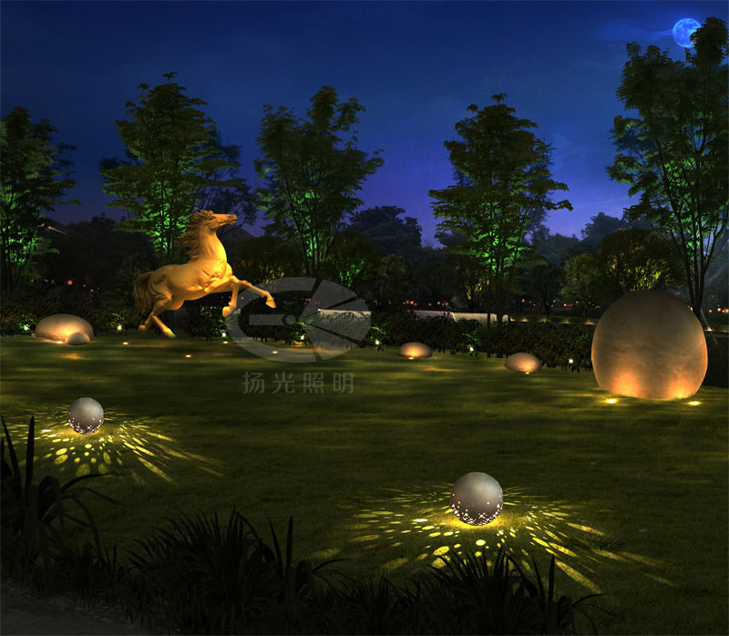公園夜景燈光設(shè)計(jì)效果圖二