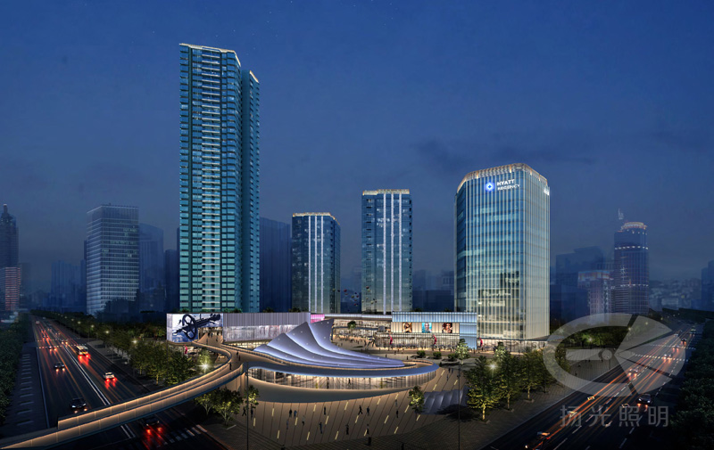 東莞豐華廣場夜景照明效果圖
