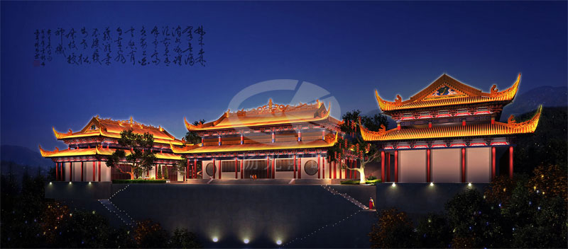 古建筑照明設(shè)計(jì)效果圖