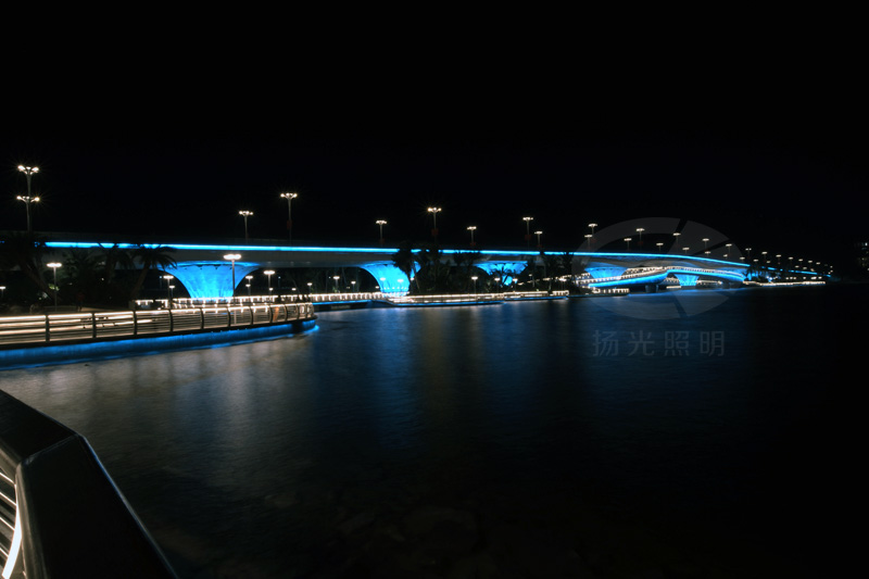 大橋照明夜景圖