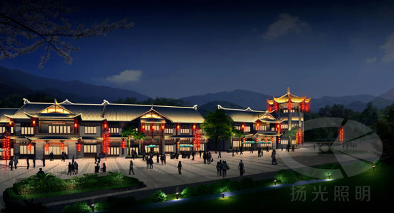 古鎮(zhèn)亮化設(shè)計(jì)效果圖