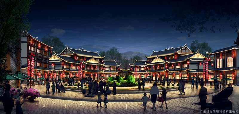 古鎮(zhèn)亮化設(shè)計(jì)效果圖
